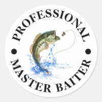 Pegatina de pesca divertida de Master Baiter