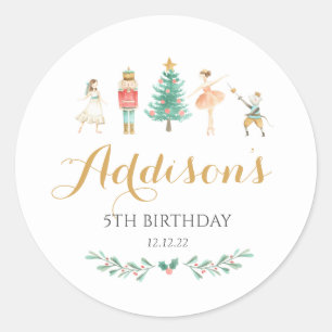 Redonda Pegatina de petaca, Pegatina de hadas de ciruelas 