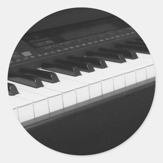 Redonda Pegatina de piano (Anverso)