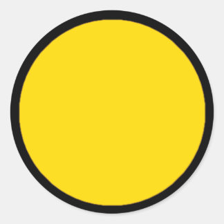 Redonda PEGATINA de piezas de juego RAINBO - Amarillo gran