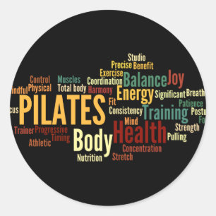 Redonda Pegatina de PILATES