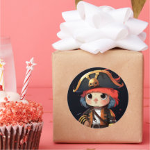 Pegatina de piratas escuetos