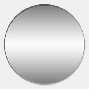 Redonda Pegatina de placas Metalizado suaves