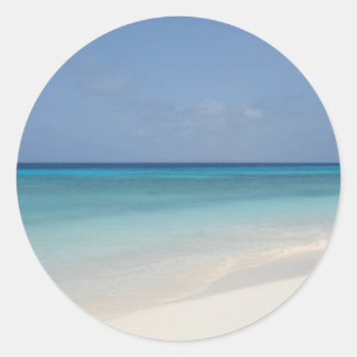 Redonda Pegatina de playa de Caribe