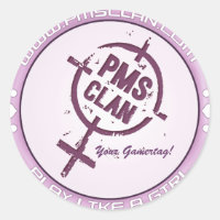 Pegatina de PMS - Logotipo púrpura 2