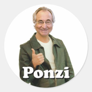 Redonda Pegatina de PONZI