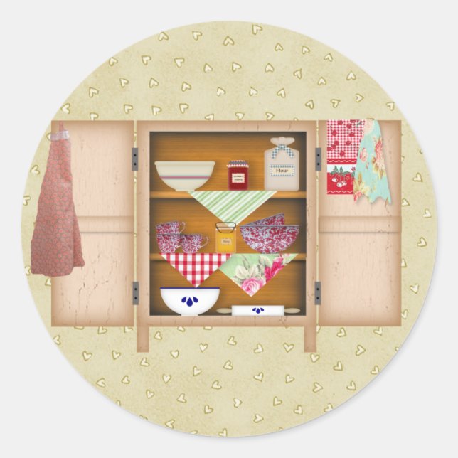 Redonda Pegatina de portapapeles de país (Anverso)