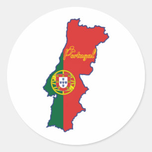 Redonda Pegatina de Portugal