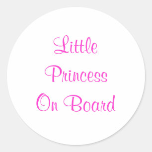 Redonda Pegatina de Princess Car