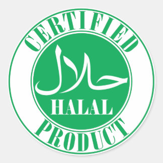 Redonda Pegatina de Producto Halal Certificado – La Halal 