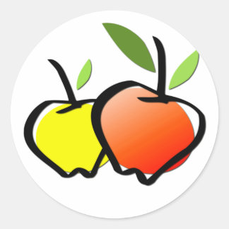 Redonda Pegatina de productos orgánicos