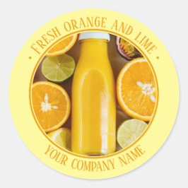 Redonda Pegatina de promoción de producto con foto