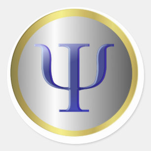 Redonda Pegatina de psicología