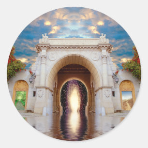 Redonda Pegatina de puerta de enlace