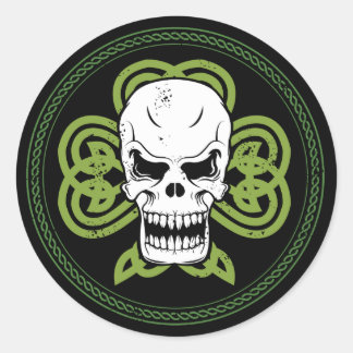 Redonda Pegatina de Punk irlandés
