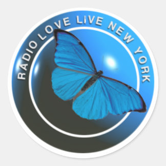 Redonda Pegatina de Radio Love Live