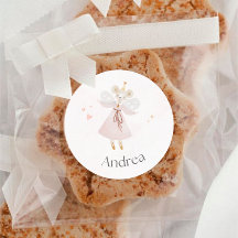 Pegatina de ratón rosa rosado y personalizado