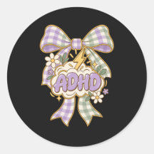 Pegatina de rayo cerebral boho linda ADHD