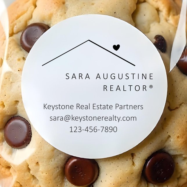 Redonda Pegatina de Realtor Personalizado (Subido por el creador)