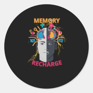 Redonda Pegatina de recarga de memoria