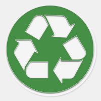 pegatina de reciclaje