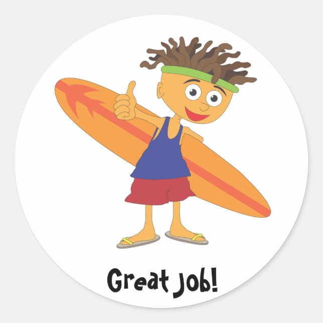 Redonda Pegatina de recompensa (Anverso)