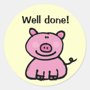 Redonda Pegatina de recompensas (¡bien hecho!)