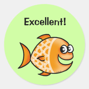 Redonda Pegatina de recompensas (¡Excelente!)