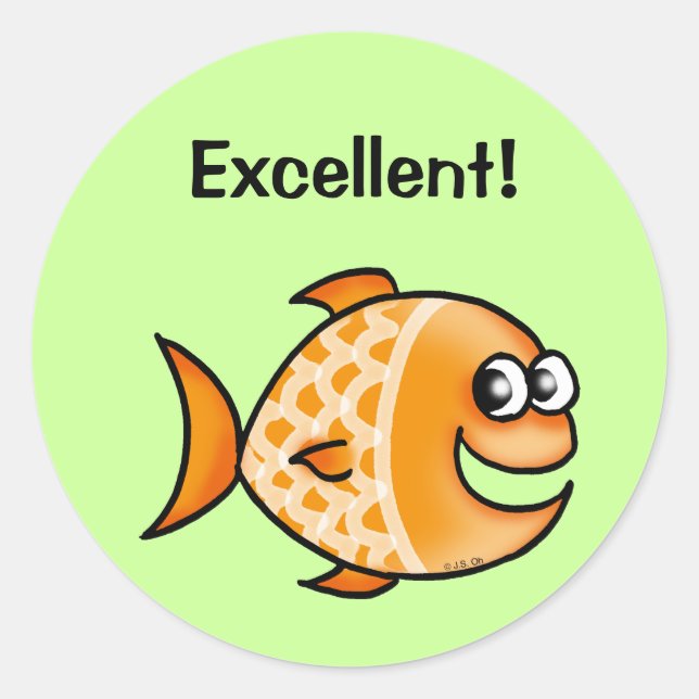 Redonda Pegatina de recompensas (¡Excelente!) (Anverso)