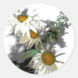 Redonda Pegatina de Recuerdos de verano