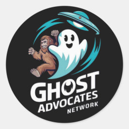 Redonda Pegatina de red de Ghost Advocate