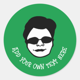 Redonda Pegatina de redondeo clásico de carácter genérico