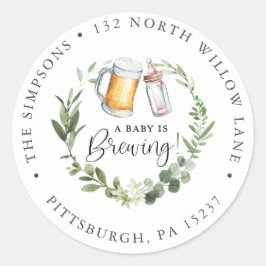 Redonda Pegatina de redondeo clásico de dirección de retor