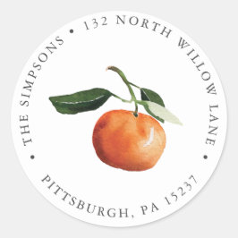 Redonda Pegatina de redondeo clásico de dirección de retor