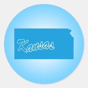 Redonda Pegatina de redondeo clásico de Kansas State