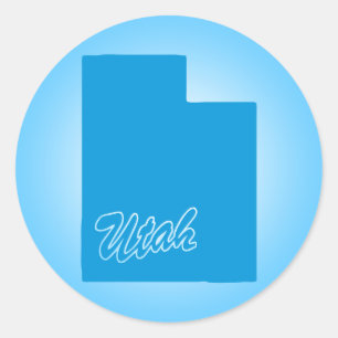 Redonda Pegatina de redondeo clásico de Utah State