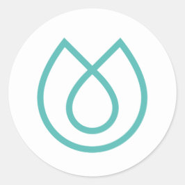 Redonda Pegatina de redondeo de marcas activas de vida