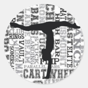 Redonda Pegatina de redondeo de paro de gimnasia