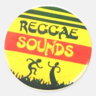 Redonda Pegatina de redondeo de sonidos de reggae