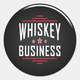 Redonda Pegatina de redondeo de Whiskey Business Classic