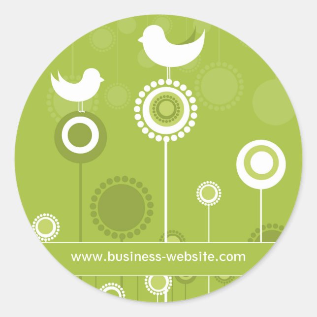 Redonda Pegatina de regalo creativo (Anverso)