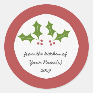 Redonda Pegatina de regalo de cocina