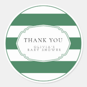 Redonda Pegatina de regalo de golf verde