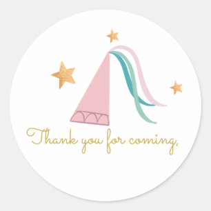 Redonda Pegatina de regalo del Princess Dragon de cuento d