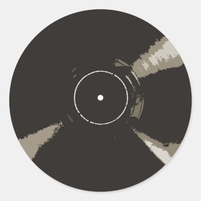 Redonda Pegatina de registro (Anverso)