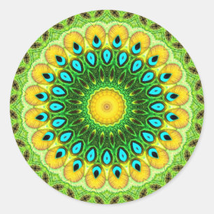 Redonda Pegatina de Repsicolia Peacolia