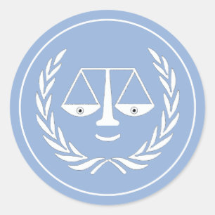 Redonda Pegatina de Ronda Clásica de Abogados de la Facult