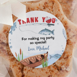 Redonda Pegatina de Ronda Clásica de Fiesta de Aniversario