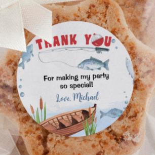 Redonda Pegatina de Ronda Clásica de Fiesta de Aniversario