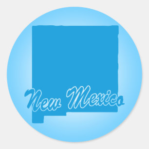 Redonda Pegatina de Ronda Clásica de Nuevo México